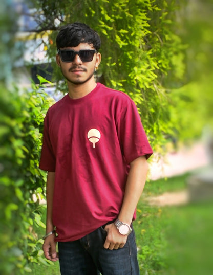 Naruto Itachi Uchiha Oversized T-Shirt for Men | 240 GSM Premium Cotton