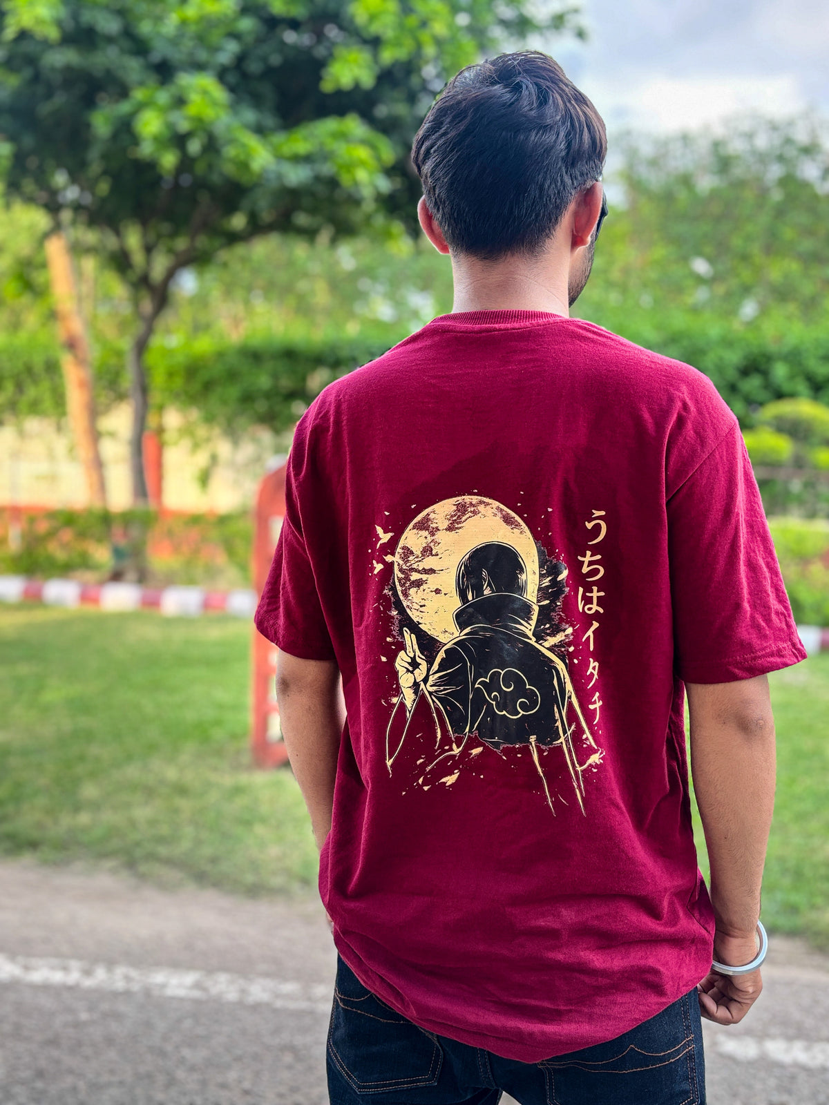 Naruto Itachi Uchiha Oversized T-Shirt for Men | 240 GSM Premium Cotton
