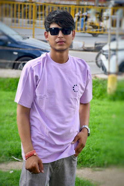 DREAM STATE Oversized Down Shoulder T-Shirt for Men | 240 GSM 100% Cotton Graphic Tee