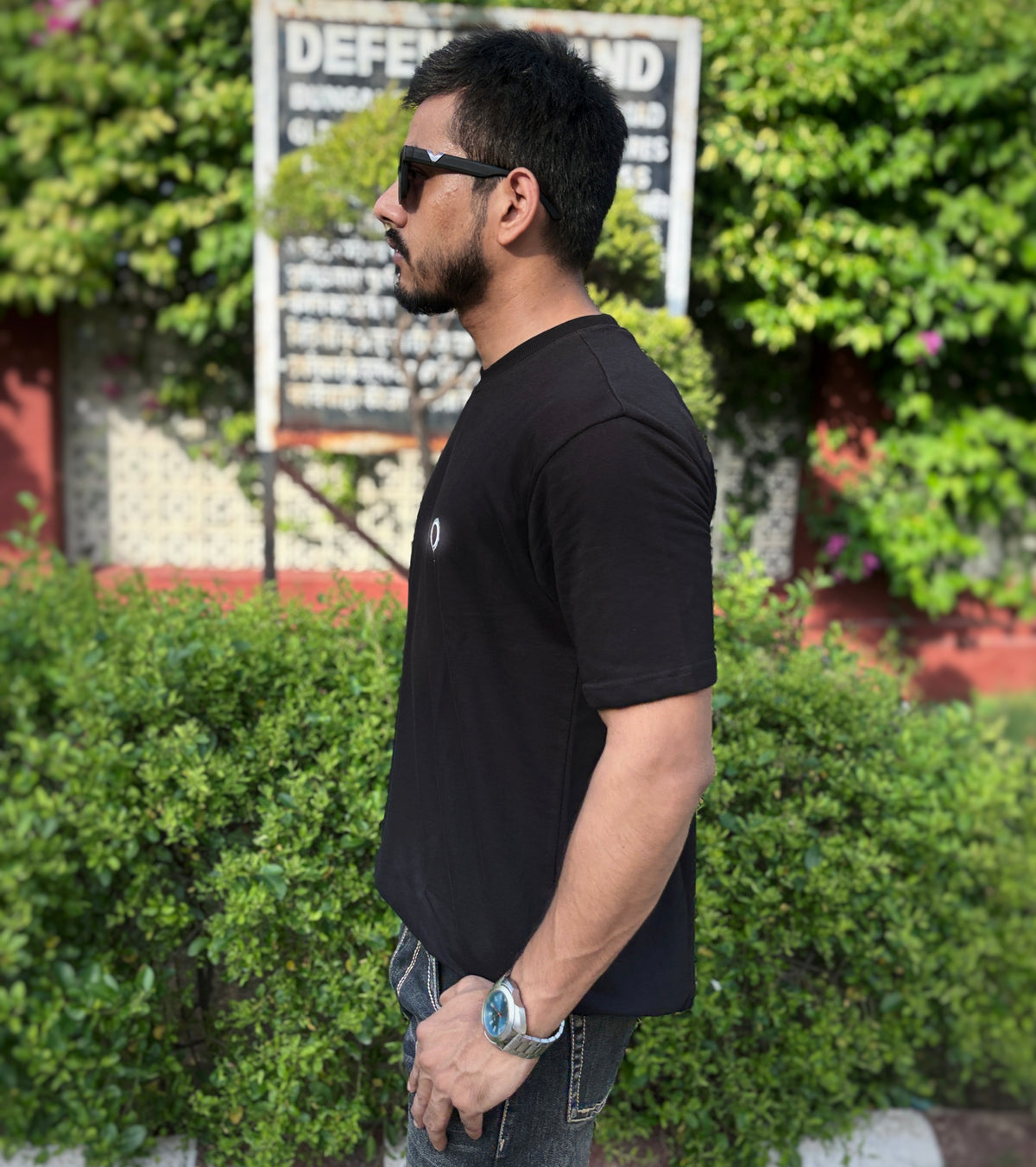 Eclipse Mind Oversized Down Shoulder T-Shirt for Men | 240 GSM 100% Cotton