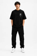 VOID Oversized Down Shoulder T-Shirt for Men | 240 GSM 100% Cotton Graphic Tee