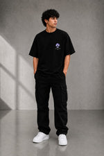 ASTRAL EXPLORER Oversized Down Shoulder T-Shirt for Men | 240 GSM 100% Cotton Graphic Tee