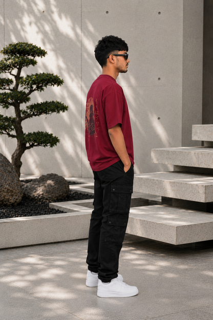 Naruto Itachi Uchiha Oversized T-Shirt for Men | 240 GSM Premium Cotton